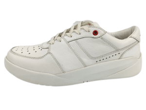 Zapatos de Hombre Blancos de Cuero Genuino con Cordones, Transpirables, con Entresuela de EVA, Suela de TPR, Logotipo Grabado, Ligeros, para Todas las Temporadas - Product Image 2