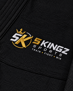 Pantalones Deportivos de Boxeo Negros Ajustados para Hombre 5 Kingz con Cintura Ajustable con Cordón y Logotipo Impreso - Product Image 5
