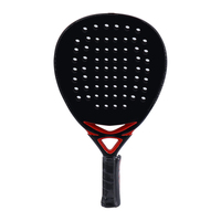 Raquette de padel de haute qualité en fibre de carbone 12K, noyau en mousse Elite, finition papier de verre, tête en forme de diamant, face de 45 cm, 350-370 g, écologique