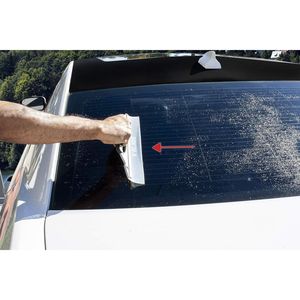 Lama in silicone per la pulizia del parabrezza, strumento per asciugatura senza aloni per vetri auto, vernice, cromatura, con bordo flessibile - Product Image 4