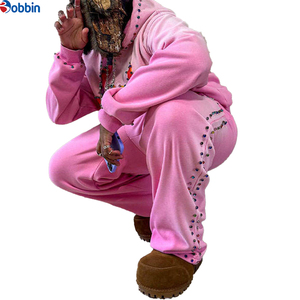 Conjunto Deportivo Elegante con Pedrería Brillante para Unisex, Sudadera con Capucha Ajustada, Cómodo y Moderno - Product Image 6