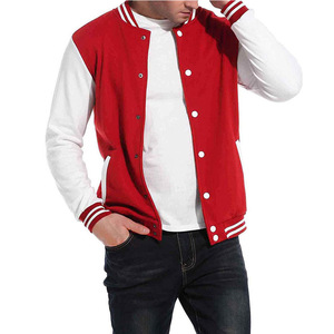 Unisex Wool Canvas Vintage Blank <b>Leather</b> Sleeves Retro Style Geometric Cartoon Pattern Hooded <b>Winter</b> Varsity <b>Jacket</b> - Product Image 3