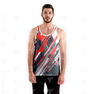 New Arrival Custom <b>Men</b> Tank Top Plus Size Sporty Gym <b>Singlet</b> Breathable Lightweight Quick Dry Sleeveless - Product Image 3