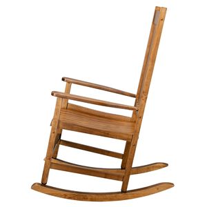 Sedia a dondolo quadrata in legno colore naturale 68,5x86x115 cm - Product Image 4