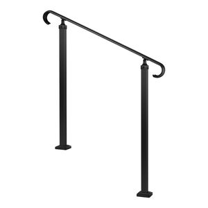 Kit di Installazione Corrimano Regolabile in Altezza a 2-3 Livelli in Acciaio al Carbonio, Corrimano per Esterni per Gradini, Dispositivi di Assistenza - Product Image 2