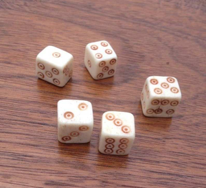 Handmade Breathable Buffalo Bone Dice Unique Sided Historical Re-enactment Gaming Cubes Modern <b>Table</b> Top Gift RPG Dungeons - Product Image 5