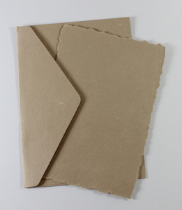 Recycled Handmade Paper From Cotton Fiber Handmade Colorful 250 Gsm Deckled Edge Card With Matching Envelop - Product Image 3