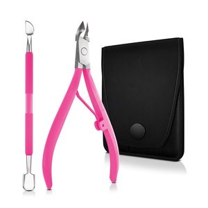 Coupe-cuticules professionnel bleu ciel en acier inoxydable avec poignée souple – Outil de manucure pour éliminer les peaux mortes - Product Image 5