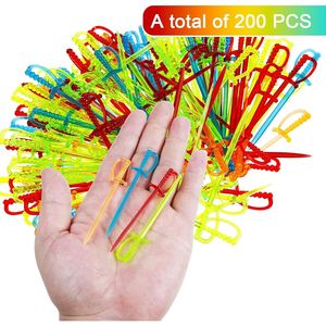 Confezione da 800 Pezzi di Spiedini in Plastica Colorati per Cocktail, Spiedini per Antipasti, Stuzzicadenti per Eventi a Tema Pirata - Product Image 2