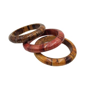 New Handmade <b>Jade</b> Resin <b>Bangle</b> Bracelet Set Multicolor Green Brown Marbled Pattern Unisex Fashion Jewelry Parties for Woman - Product Image 4