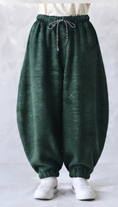 Pantalones de forro polar para mujer al por mayor, holgados, de corte oversize, cálidos, de pierna ancha, informales de invierno, de algodón, ropa. - Product Image 6