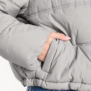 Women's Down Puffer Padded <b>Jackets</b> Bubble Cropped Women's <b>Jacket</b> Puffer Winter Coats For Women Knitted Bomber <b>Jackets</b> - Product Image 5