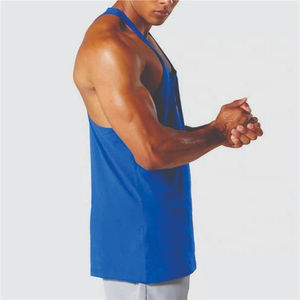 Débardeurs d'été pour hommes de haute qualité, personnalisés, fabriqués en Chine, en polyester, couleur unie, avec bouton et capuche, impression par sublimation - Product Image 3