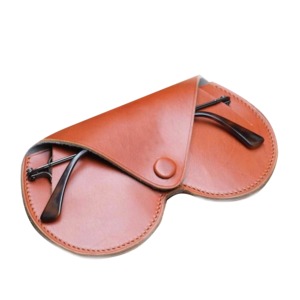 Étui à lunettes en cuir véritable sophistiqué, classique, luxueux, fait main, minimaliste, pour export en gros, LGC-0084 - Product Image 1