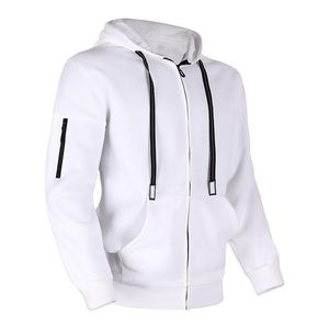 Sudadera con capucha y cremallera completa personalizada – 100% algodón premium, forro polar, color liso, cremallera completa, ajuste cómodo, OEM y marca privada - Product Image 4
