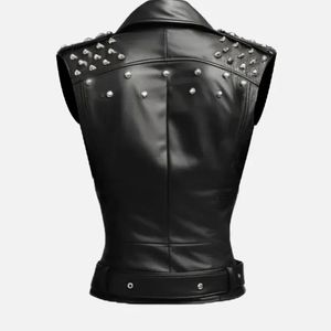 Chalecos de cuero para mujer, nuevo estilo, chalecos de cuero para chicas, chaqueta de cuero con forro de piel, chaleco, ropa de mujer, chaquetas - Product Image 1