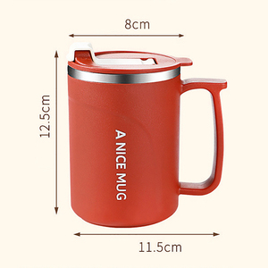 304 Stainless Steel Mug Outdoor Office Large Capacity Drinking Cup with Lid Handle & <b>Tea</b> <b>Infuser</b> - Product Image 5