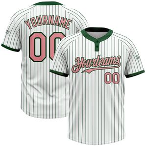 Maillot de sport unisexe OEM personnalisé pour équipe, grande taille, softball, deux boutons, 100 % polyester respirant, manches courtes, couleur unie, vente en gros - Product Image 5