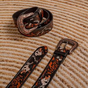 Ceinture perlée en cuir de vache occidentale sur mesure de qualité supérieure avec conception usinée à la main Meilleur fabricant fournisseur en Inde - Product Image 2