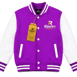 Kids varsity jacket with everyday comfort lightweight warmth and classic athletic style for every occasion adventures OEM ODM - Product Image 6