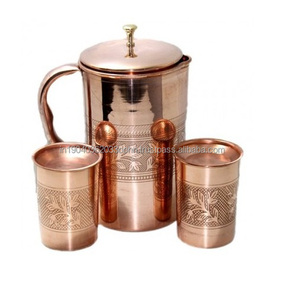 Pichet à eau moderne en métal pur pichet à eau pour hôtel restaurant fêtes à la maison mariages occasion ustensiles de cuisine vaisselle de salle à manger - Product Image 3