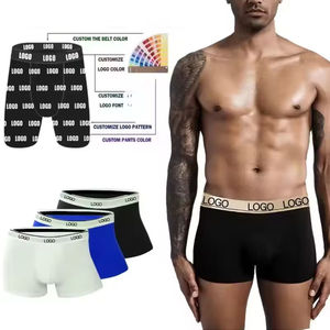Sous-vêtements de boxe personnalisés de qualité supérieure, boxers respirants, durables, à séchage rapide, en polyester/nylon pour hommes, vente en gros - Product Image 5