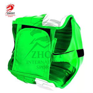 Protector de Cabeza para Boxeo ZHOST, Verde y Blanco, PU Ajustable, Ecológico, Doble Capa, Equipo de Protección para Adultos, Uso Deportivo Profesional - Product Image 3