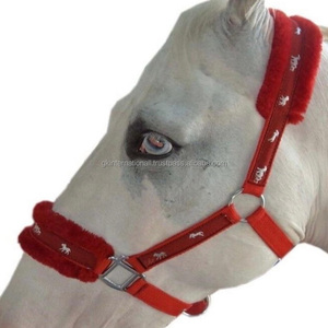 Licol pour cheval rembourré en fourrure de vison épaisse personnalisable, matériau PP confortable, style selle anglaise, licol de qualité supérieure pour chevaux - Product Image 6