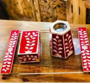 Nuevo y Elegante Quemador de Incienso de Madera de Sándalo Ecológico con Acabado Brillante para Fragancia de Bakhoor Tibetano, Decoración del Hogar - Product Image 4