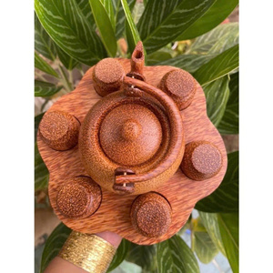 Taza de Té de Madera de Coco Vietnamita con Asa, la Más Vendida, Vajilla Ecológica Totalmente Natural, Recipiente para Beber de Madera Pulida - Product Image 6