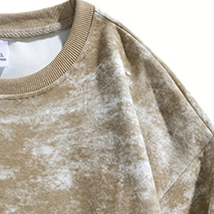Sudadera clásica para hombre de algodón mezclado con cuello redondo y puños acanalados, ideal para viajes y uso diario. - Product Image 4