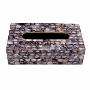 Elegante Porta Pañuelos Decorativo Hecho a Mano con Incrustaciones de Hueso, Ecológico y Personalizado, Decoración Premium para el Hogar, Tradebyd - Product Image 4