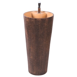 Lavabo de Pedestal de Cerámica Moderno para Hospital, Lavamanos de Una Pieza Hecho en India - Product Image 6