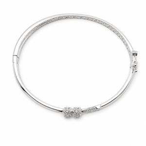 925 Sterling <b>Silver</b> Diamond Nail <b>Cuff</b> <b>Bracelet</b> for Women High Polish Contemporary Open Bangle Party Wedding Gift Jewelry - Product Image 4