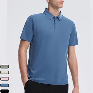 Chemises polo pour hommes été, 100% polyester, légères, streetwear, respirantes, couleur unie - Product Image 4