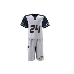 Uniforme de lacrosse pour homme adulte respirant et confortable, coupe ajustée, coutures lisses, manches courtes, logo sur le devant - Product Image 2