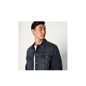เสื้อแจ็คเก็ตยีนส์ผู้ชายมีสไตล์ ทรงเข้ารูป ติดกระดุม ลำลอง น้ำหนักเบา ทนทาน เสื้อคลุมสำหรับผู้ชาย - Product Image 4