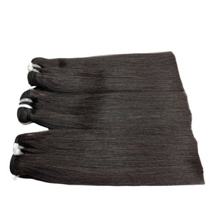Paquetes de cabello liso de hueso tejido de alta calidad con cierre a juego Extensiones de cabello humano frontal al por mayor - Product Image 2