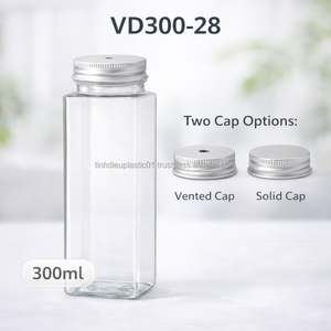 500ml Premium Food-Grade Virgin Plastic Square PET <b>Bottle</b> with Screw Cap for Milk Tea and Soda - Product Image 5