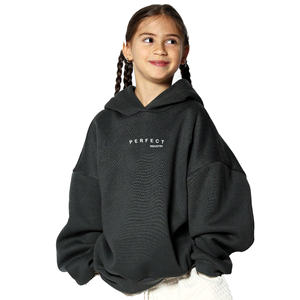 PERFECT INDUSTRY Sweat à capuche demi-zippé pour filles 100% Coton Épais Coupe Oversize Tenue Décontractée Couleur Rose Logo Personnalisé Séchage Rapide - Product Image 4