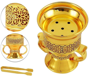 เตาเผาเครื่องหอมแบบโลหะตกแต่งสไตล์ตะวันออกกลางสำหรับใส่ธูปแท่ง - Product Image 3