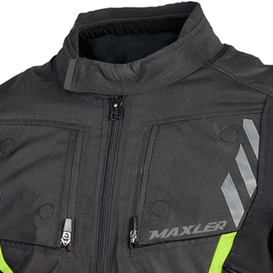 Veste de moto de tourisme 3/4 pour hommes imperméable et grande taille approuvée pour la course Bouches d'aération réfléchissantes ignifuges pour armure - Product Image 3