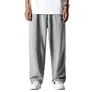 Respirant hommes pantalon ample jambe large décontracté pantalon de survêtement vêtements de rue taille élastique hommes survêtement pantalon surdimensionné Baggy pantalon - Product Image 4