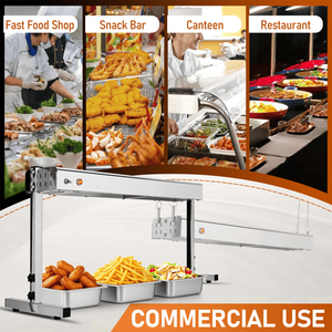 HT 24H Estándar Estadounidense 110V 750W Equipo de Calentamiento Eléctrico de Acero Inoxidable Plateado con Soporte de Cadena, Doble Modo (Calentador Colgante) - Product Image 5