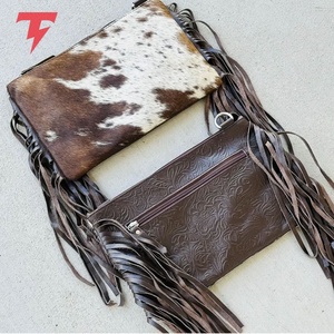 New Fashion Unisex Adjustable <b>Strap</b> Cowhide Leather Handbag High Quality Custom Logo Zipper Waterproof Lightweight <b>Shoulder</b> <b>Bag</b> - Product Image 5