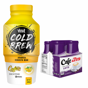 VINUT Vietnam Cold Brew Coffee 280ml-Sin OGM, sin lácteos, sin gluten, mezcla Arabica y Robusta, Etiqueta Privada, servicios OEM, F - Product Image 1