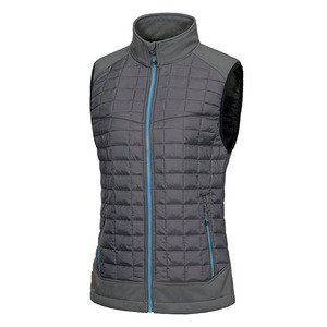 Winter Women Puffer Vest Hooded Breathable Cotton Outerwear Sleeveless Jacket with Detachable <b>Hat</b> - Product Image 1