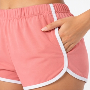 Shorts Deportivos para Mujer, Color Coral, Cómodos, Ligeros, Transpirables, Elegantes, Casuales, para Correr, Ropa Deportiva, Ajuste Moderno, 100% - Product Image 4