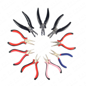 Juego Profesional de 9 Pinzas para Extensiones de Cabello, Herramientas de Acero Inoxidable para Remover Cuentas con Empuñadura de Goma, Venta al Por Mayor OEM - Product Image 4