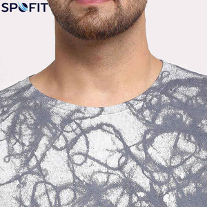 SPOFIT Men's Short Sleeve Printed T-<b>Shirt</b> Slim Fit Quick Dry Knitted Sporty O-Neck <b>100</b>% <b>Polyester</b> Sublimation Transfer Print - Product Image 4